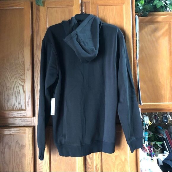 NWT Swet Tailor Stretch Fleece Zip Hooded Jacket Black - L - Picture 5 of 9